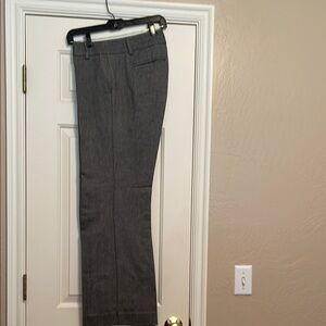 LOFT Black and White Herringbone Pants